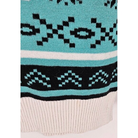 MY HERO ACADEMIA Funimation A-1 Class Sweater Sz L Turquoise Black White - Picture 5 of 7